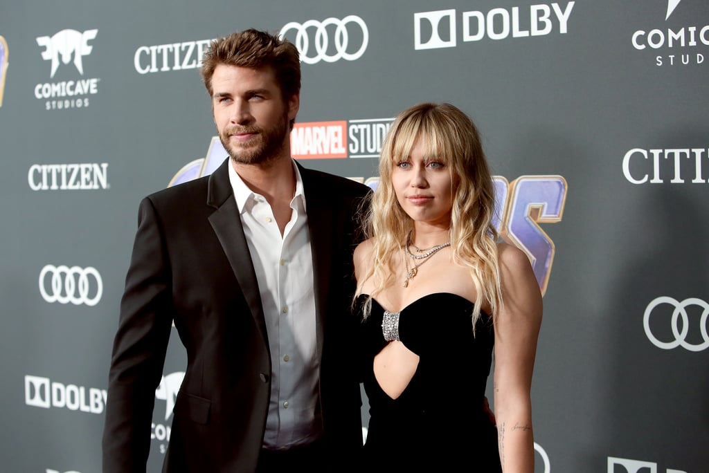 Miley Cyrus and Liam Hemsworth at Avengers Endgame Premiere