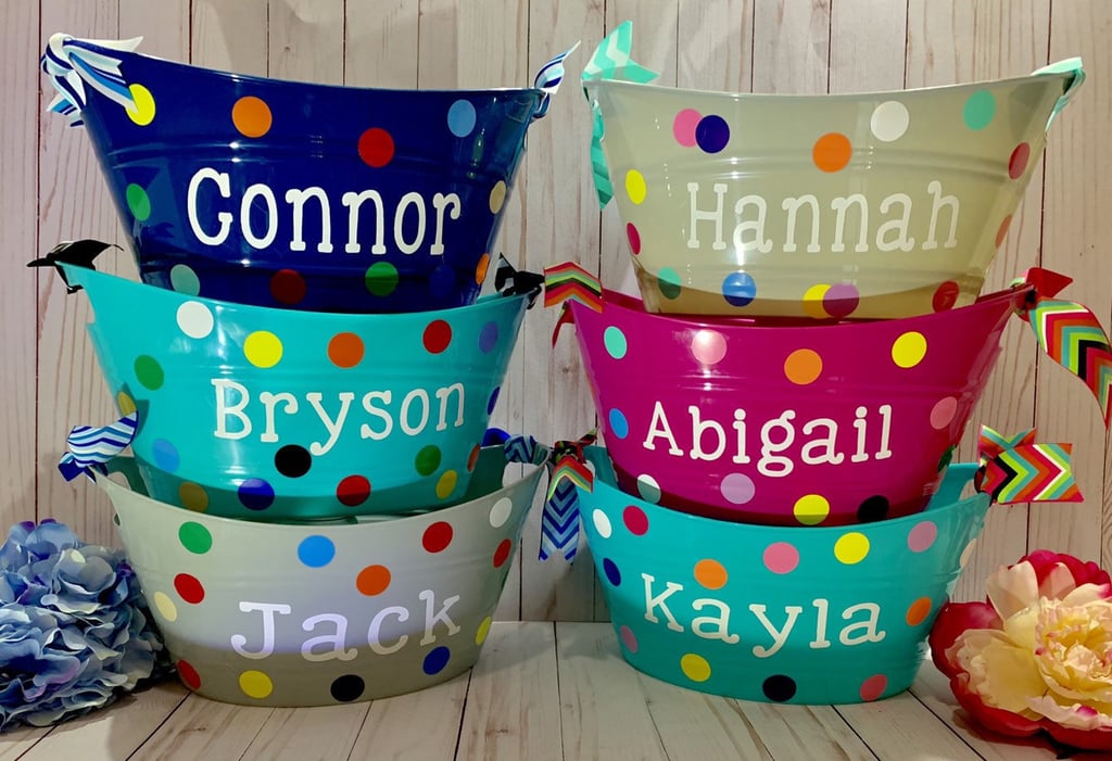 Personalized Easter Storage Bucket