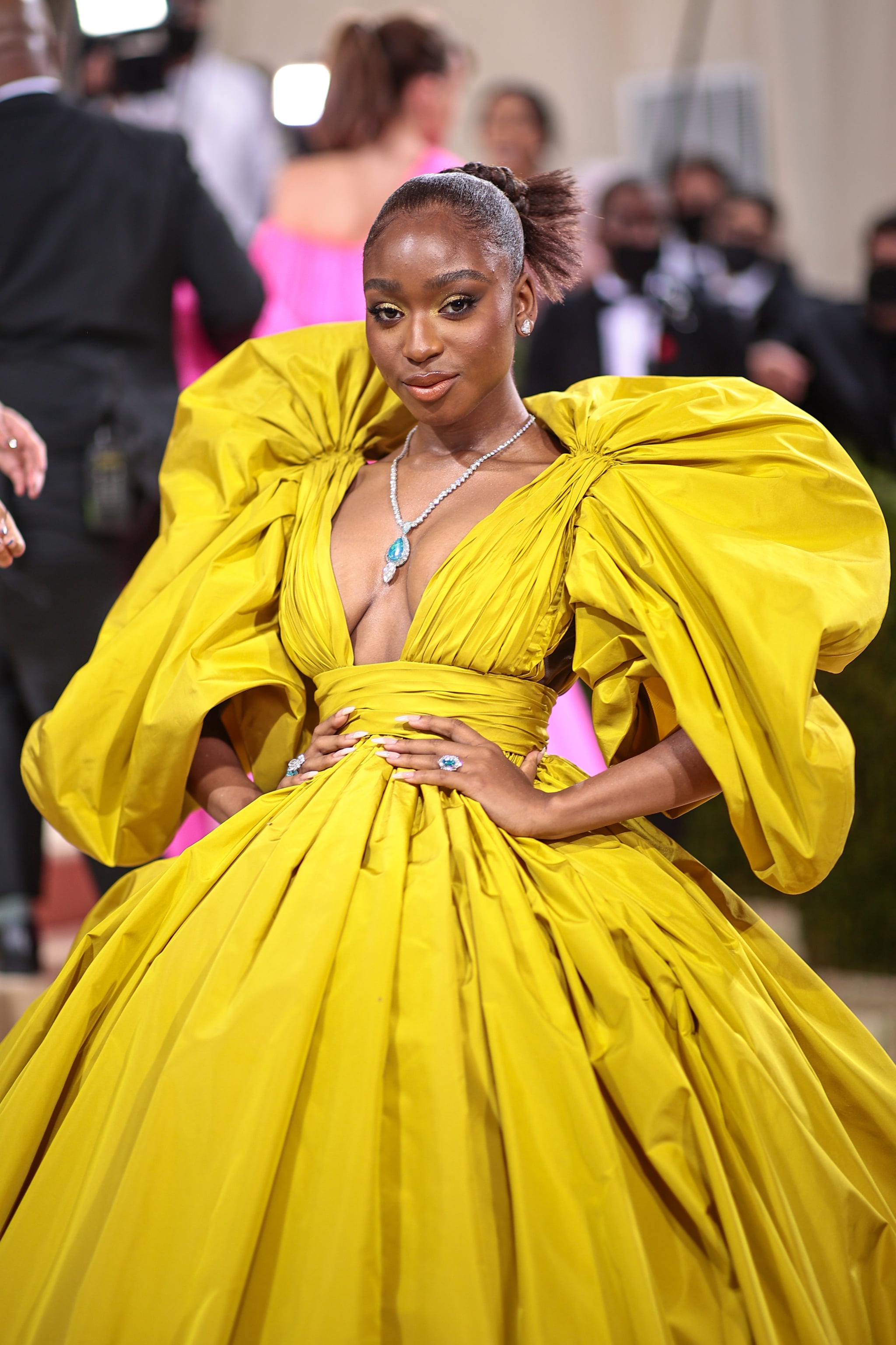 NEW YORK, NEW YORK - SEPTEMBER 13: Normani attends The 2021 Met Gala Celebrating In America: A Lexicon Of Fashion at Metropolitan Museum of Art on September 13, 2021 in New York City. (Photo by Dimitrios Kambouris/Getty Images for The Met Museum/Vogue )