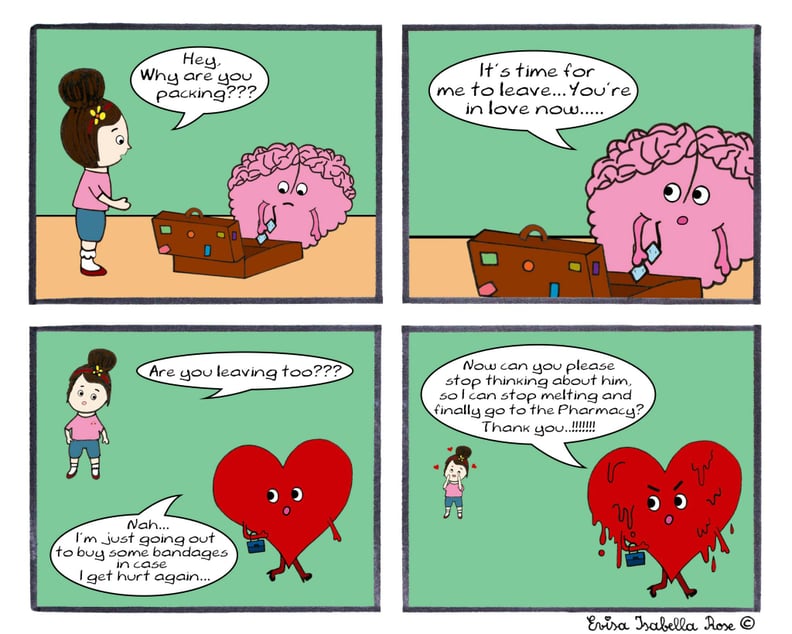 When your brain and your heart just don't agree.