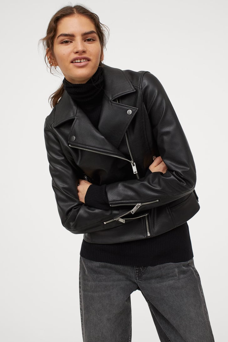 H&M Biker Jacket Best Spring Coats POPSUGAR Fashion Photo 3
