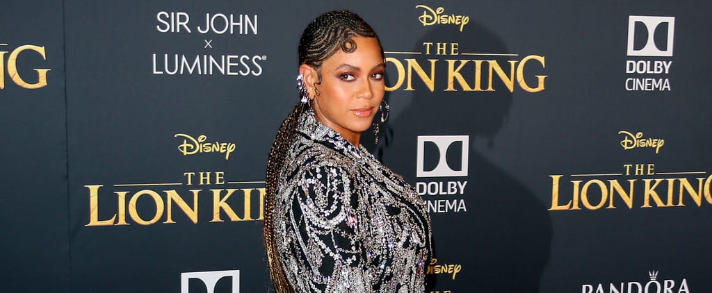 Beyoncé's Braided Fingers Waves at The Lion King Premiere