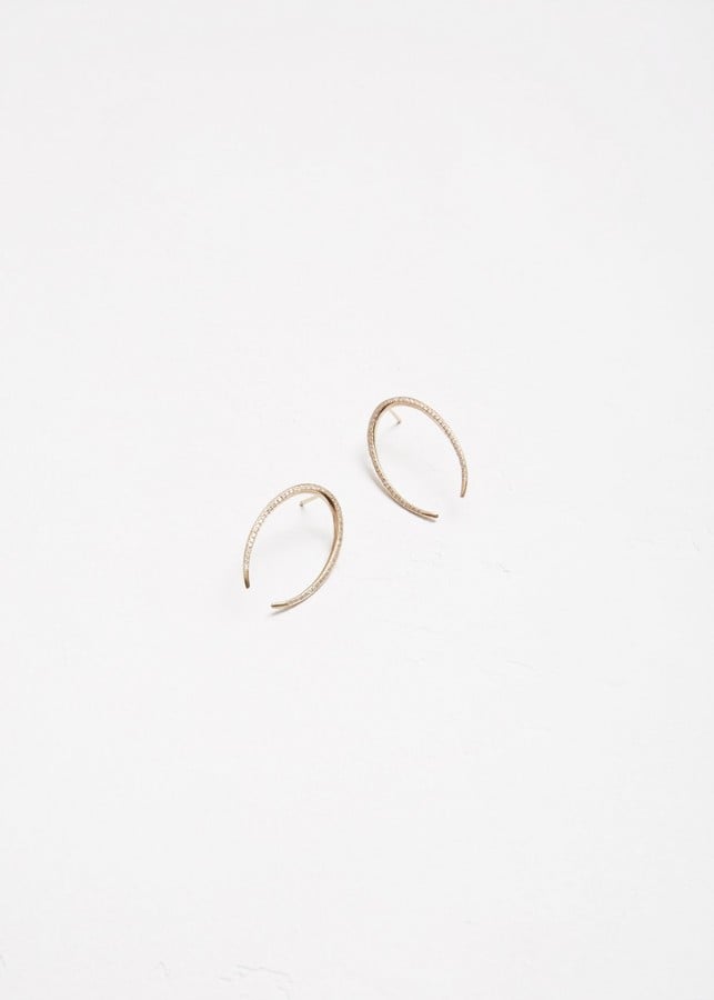 Gabriela Artigas Pave Lunula Earrings