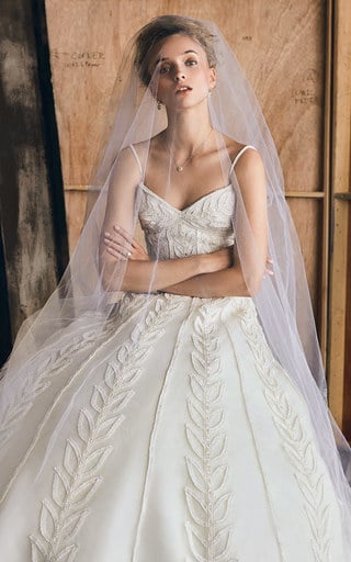 M'O Exclusive Sweetheart Foliage Gown