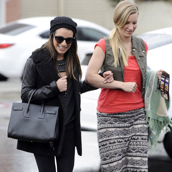 Lea Michele and Heather Morris Hanging Out in LA