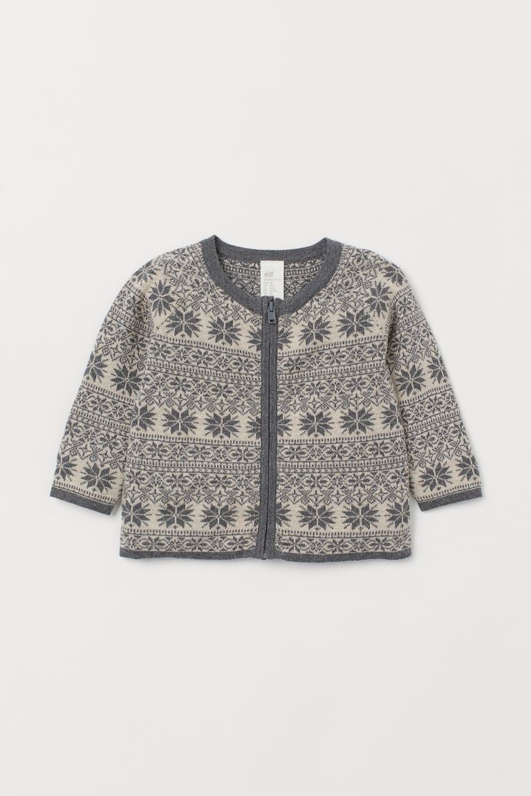 H&M Jacquard-Knit Cardigan