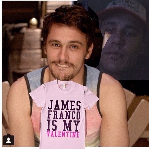 James Franco made a special card for his single fans. Celebrity