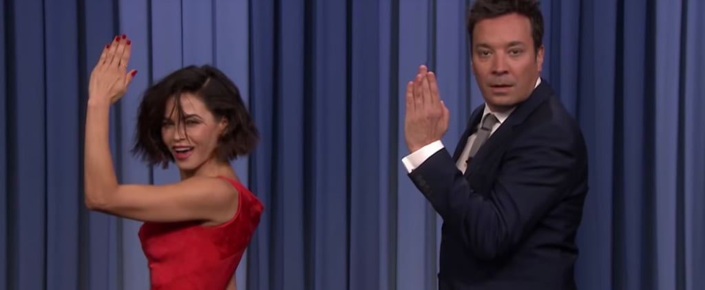 Jenna Dewan Hilariously Tries to Teach Jimmy Fallon the "Rhythm Nation" Dance