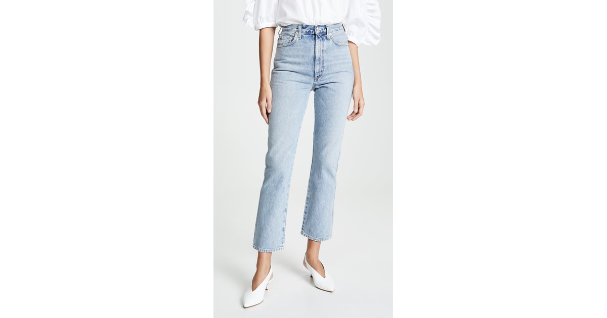 agolde high rise tapered baggy jeans