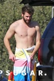 Liam Hemsworth Goes Shirtless After Surfing, and All We Can Say Is