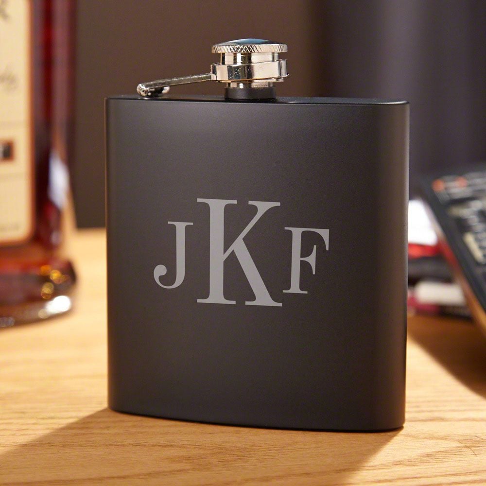 Classic Monogram Personalized Blackout Flask