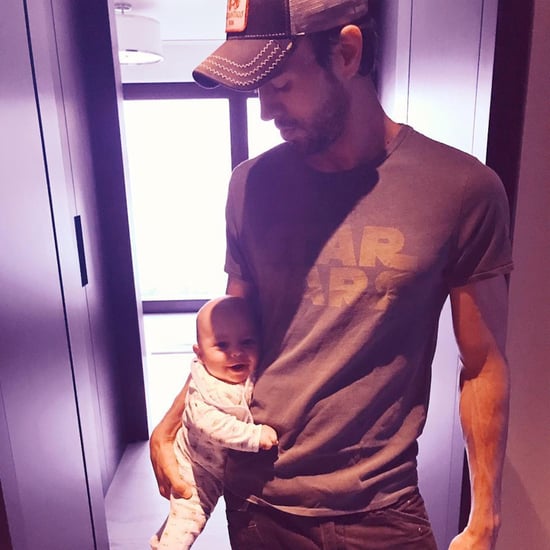 Picture of Enrique Iglesias Holding His Baby April 2018