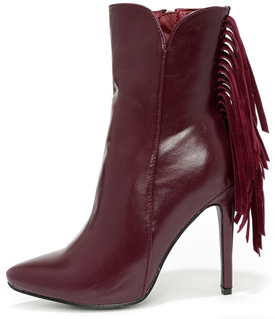 LuLu's High Heel Fringe Booties ($44)