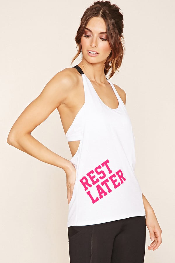 Forever 21 Active Rest Later Graphic Tank