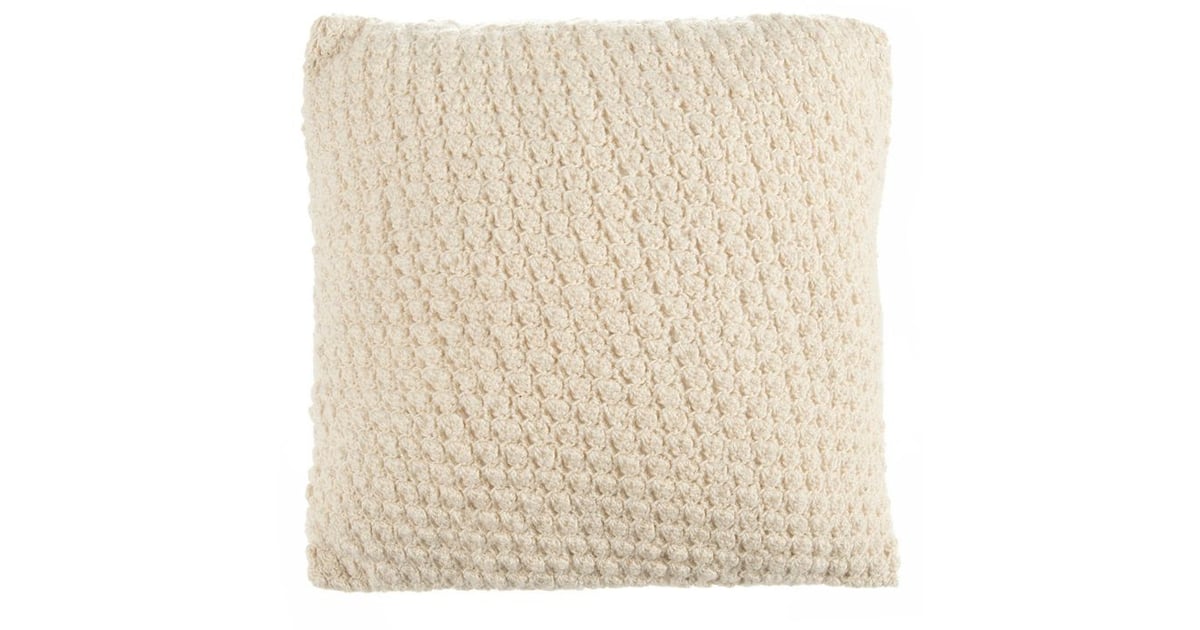 Beekman 1802 Sangerfield Crochet Square Throw Pillow in Natural (80