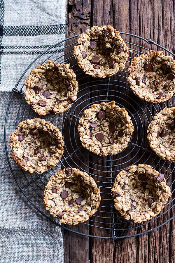 Use the bottom of a muffin tin to make granola "cups."