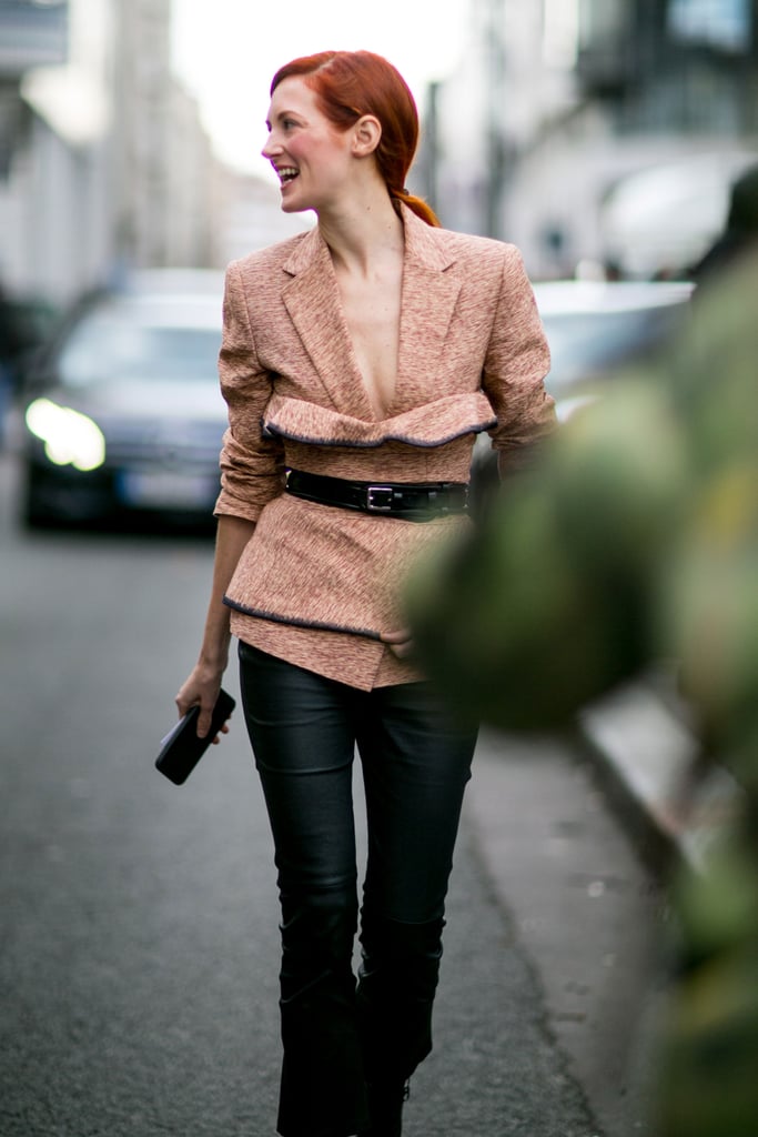 Try a bustier over a blazer to mix things up. | Styling Hacks From ...
