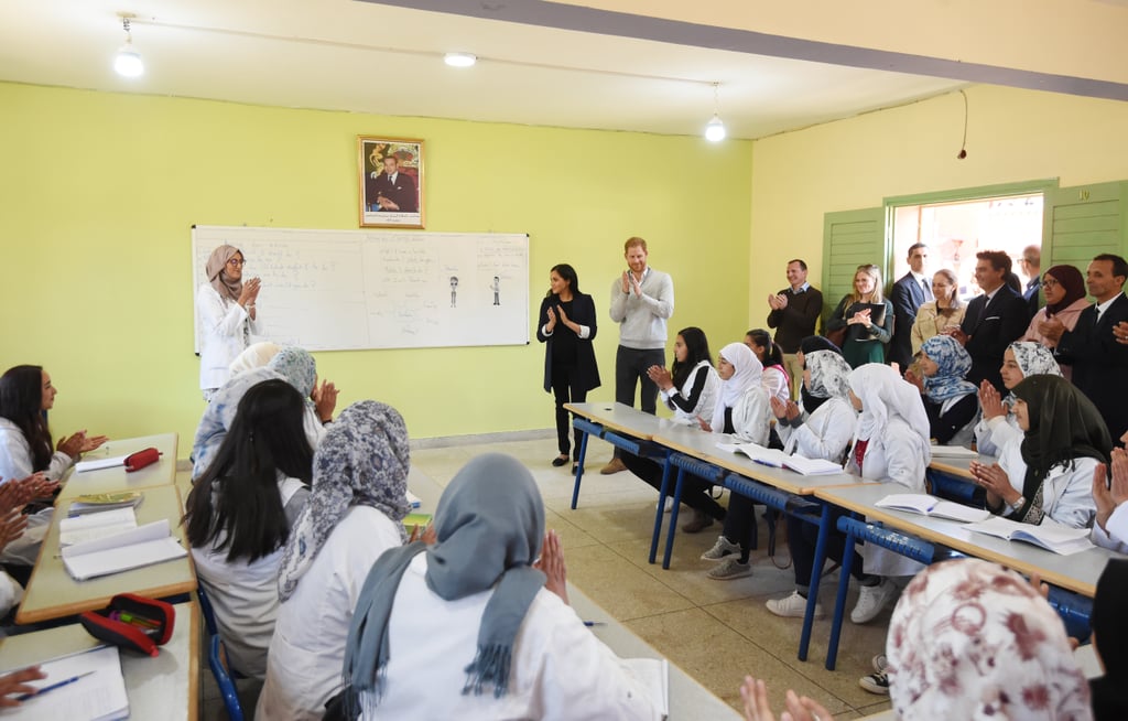 Prince Harry Meghan Markle Visit School on Morocco Tour 2019