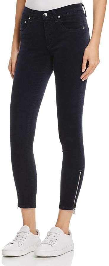 Rag & Bone Ame Velvet Skinny Jeans