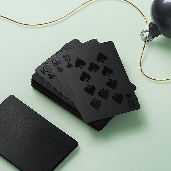 CB2 Blackcard Playing Cards