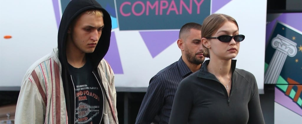 Gigi and Anwar Hadid Patchwork Pants in Milan