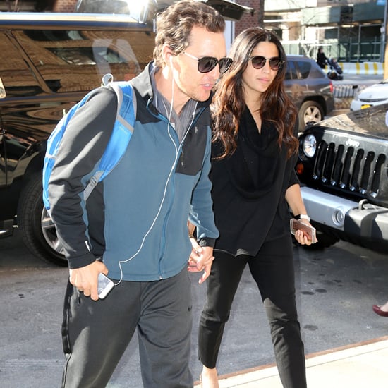 Camila Alves and Matthew McConaughey in NYC March 2016
