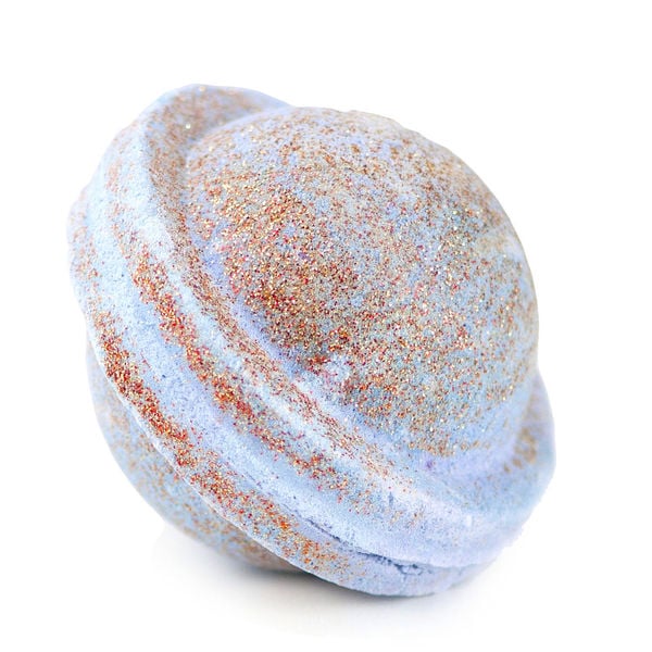Appropriately named Space Girl, this sparkly Lush bath bomb ($5) is shaped like Saturn, creates a stardust trail of glitter in the bathwater, and smells like black-currant candy.
