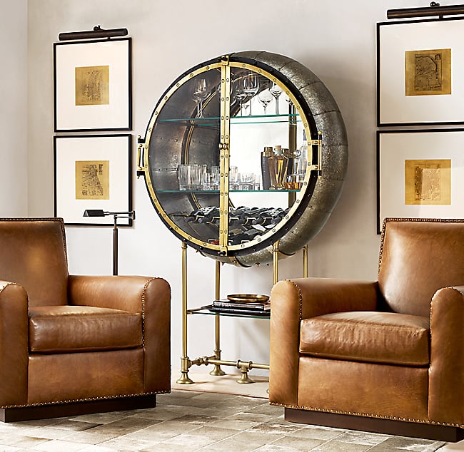 Restoration hardware liquor deals cabinet