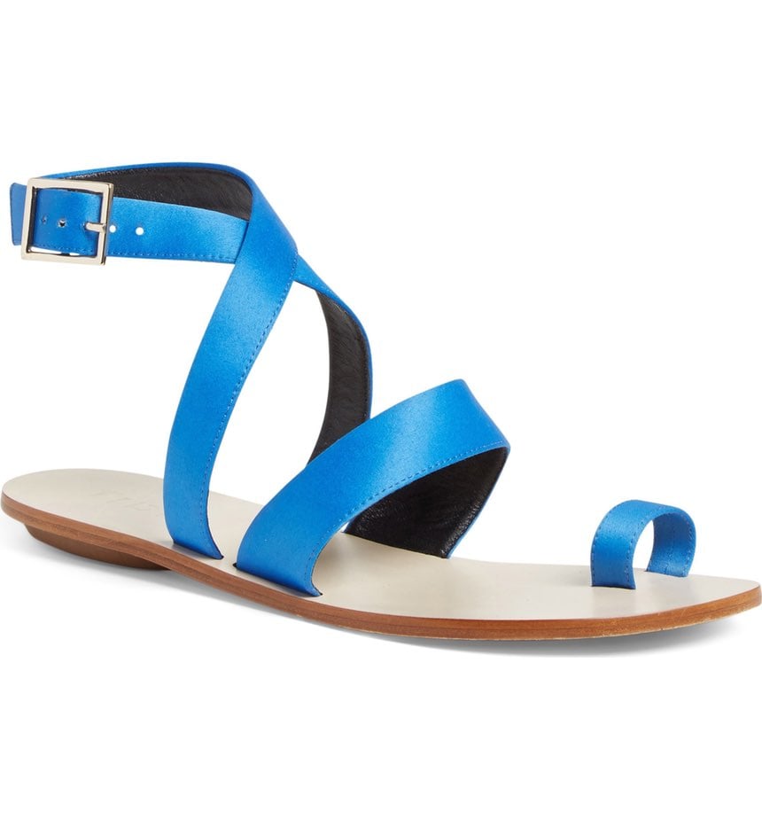 Tibi's Hallie Sandal ($325) comes in electric blue and keeps your easiest looks extra sharp.