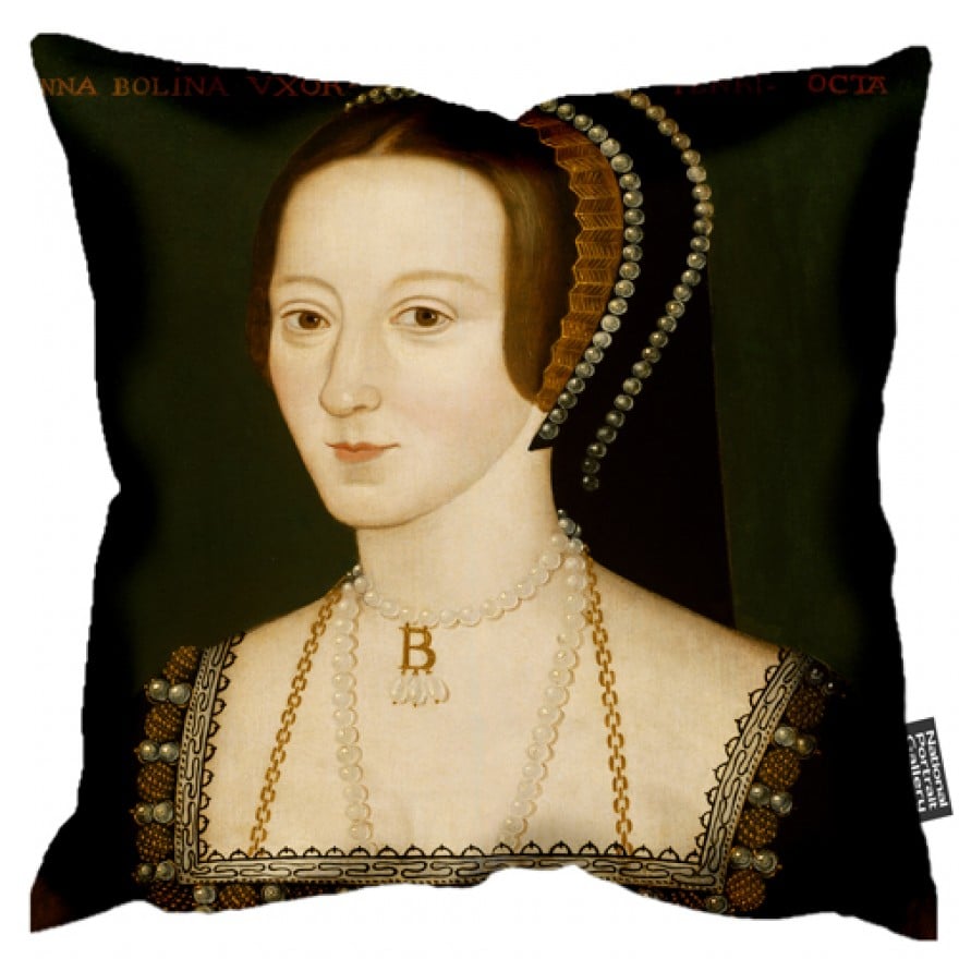 Anne Boleyn portrait cushion ($50)