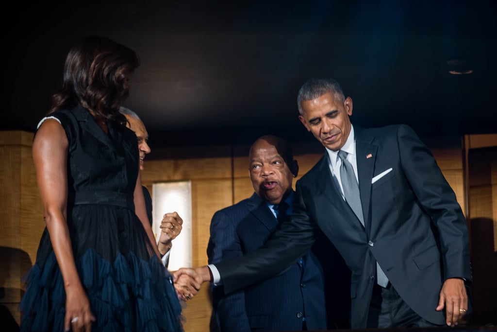 Michelle Obama Tuxedo Dress at the Kennedy Center Sept. 2016