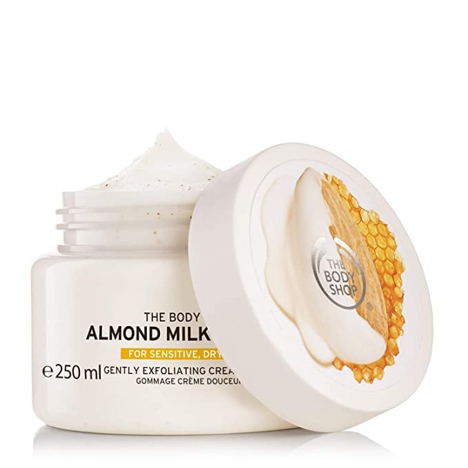 The Body Shop Almond Milk & Honey Body Scrub Exfoliator