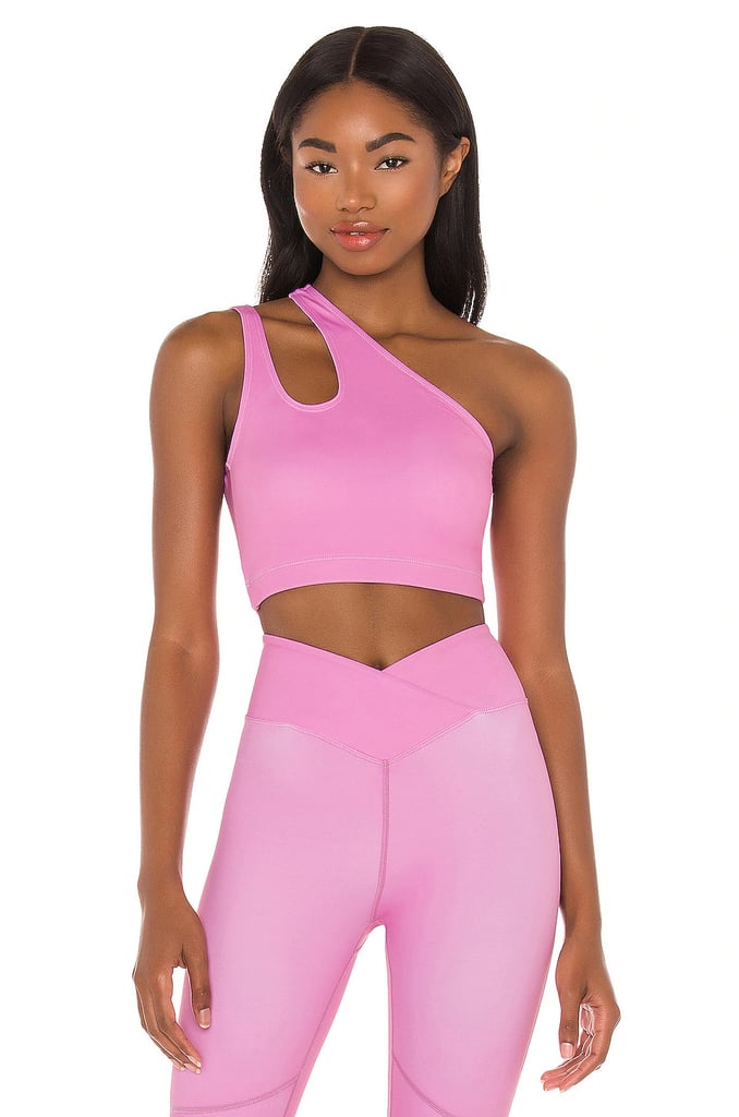 A Pink Bra: Nubyen x Revolve One Shoulder Sports Bra