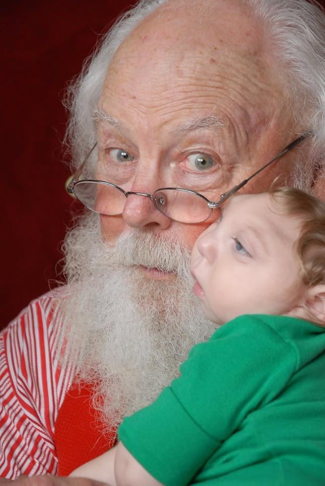 Boy Missing Skull Jaxon Strong Kissing Santa