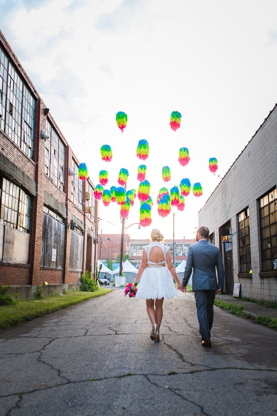 Coffee Shop Wedding Reception