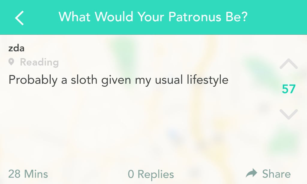 This Patronus keeps it real.