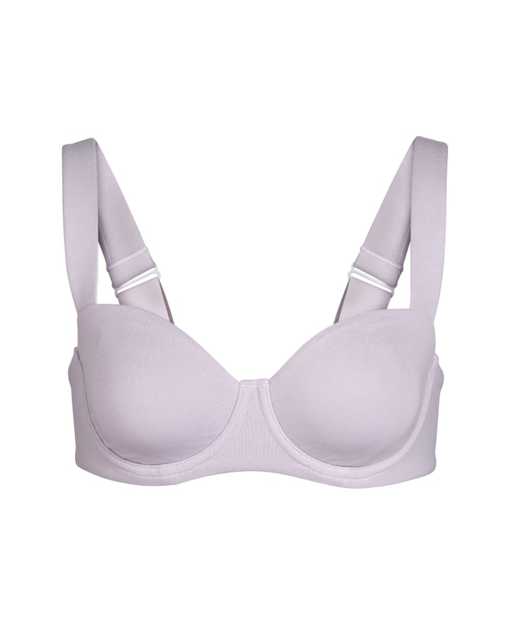 Skims Cotton Bra in Iris Mica Kim Kardashian Launches