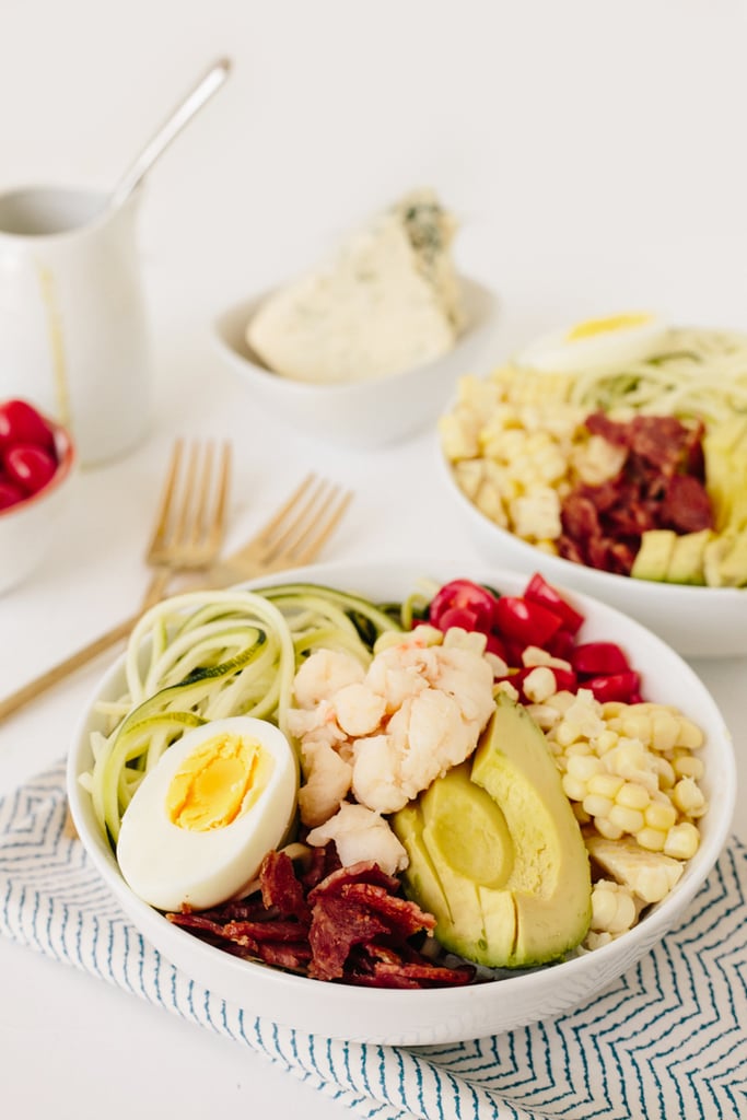 No-Lettuce Lobster Cobb Salad With Zucchini Noodles