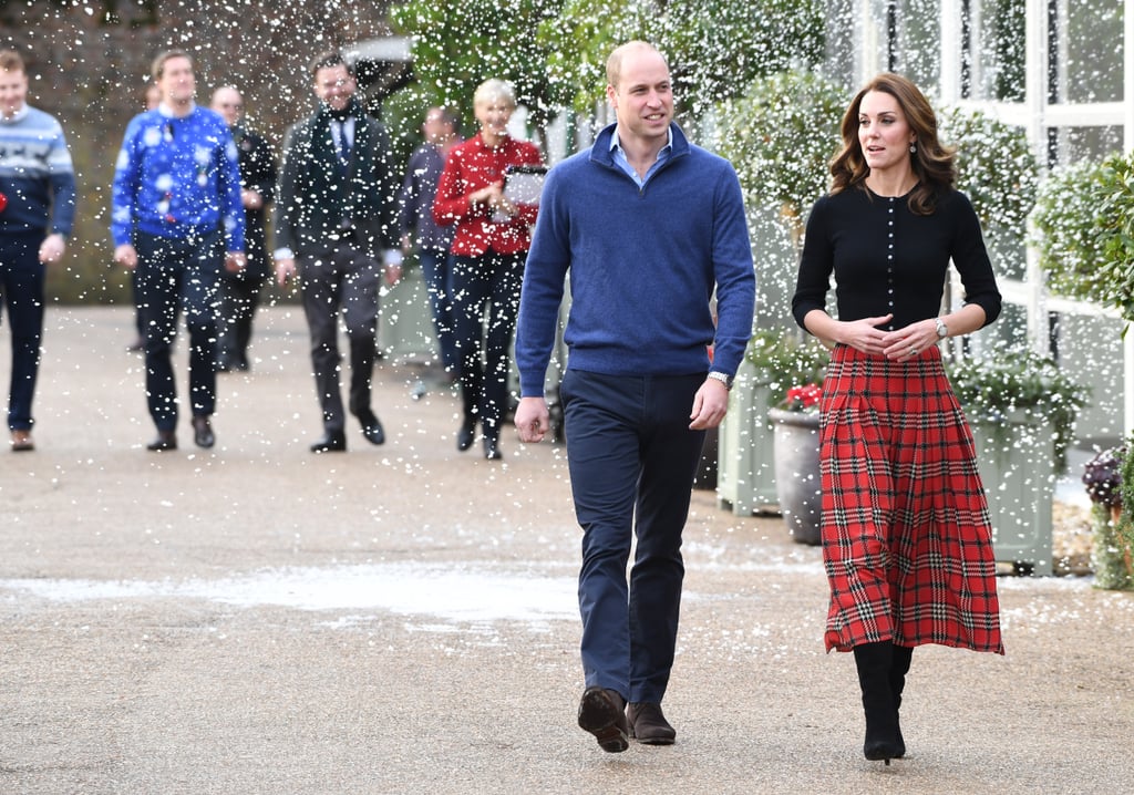 Kate Middleton's Plaid Midi Skirt December 2018