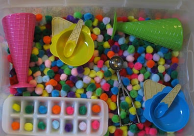 Ice-Cream Sensory Bin