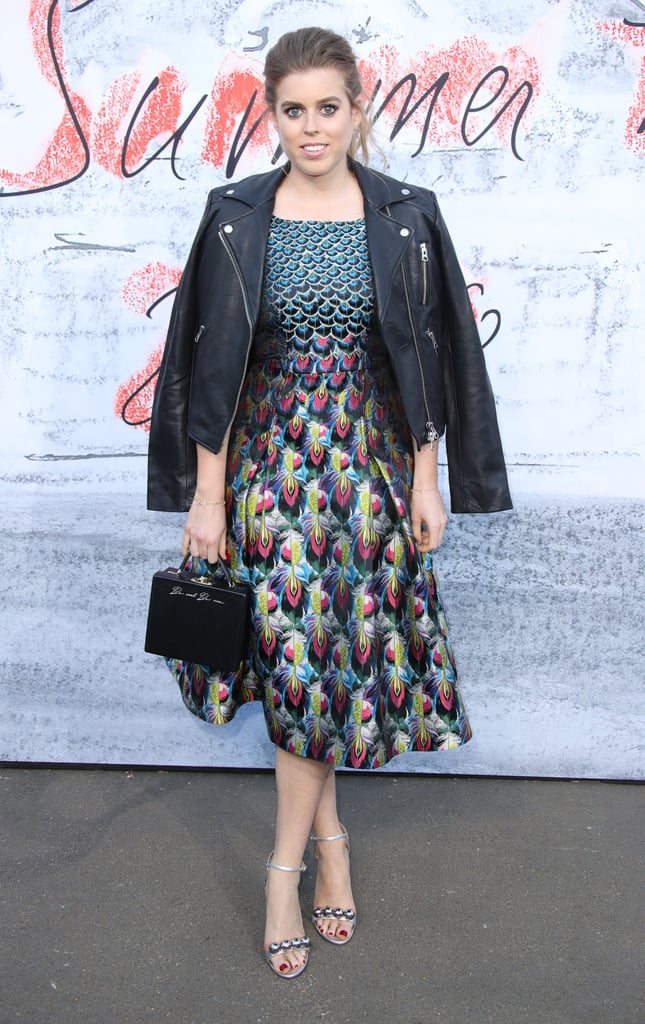 Princess Beatrice's Mary Katrantzou Peacock Dress