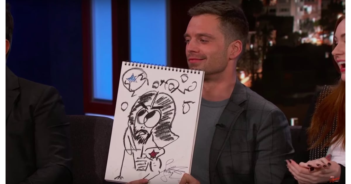 Sebastian Stan S Drawing Of Bucky Barnes The Cast Of Infinity