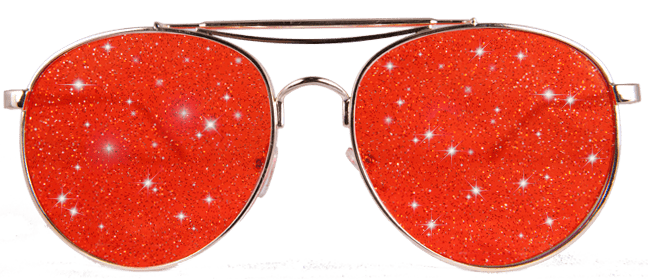 Planet I Space Cowboy Red Sunglasses