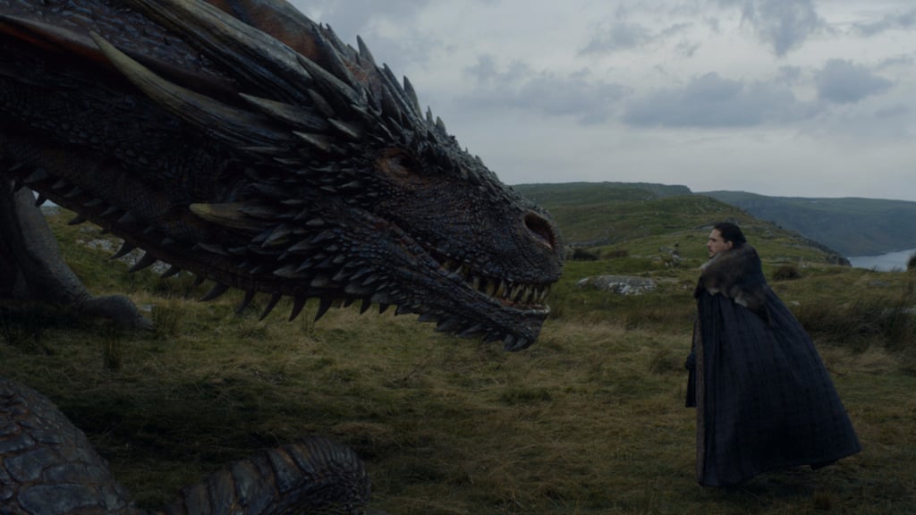 Jon Snow Meets Drogon on Game of Thrones