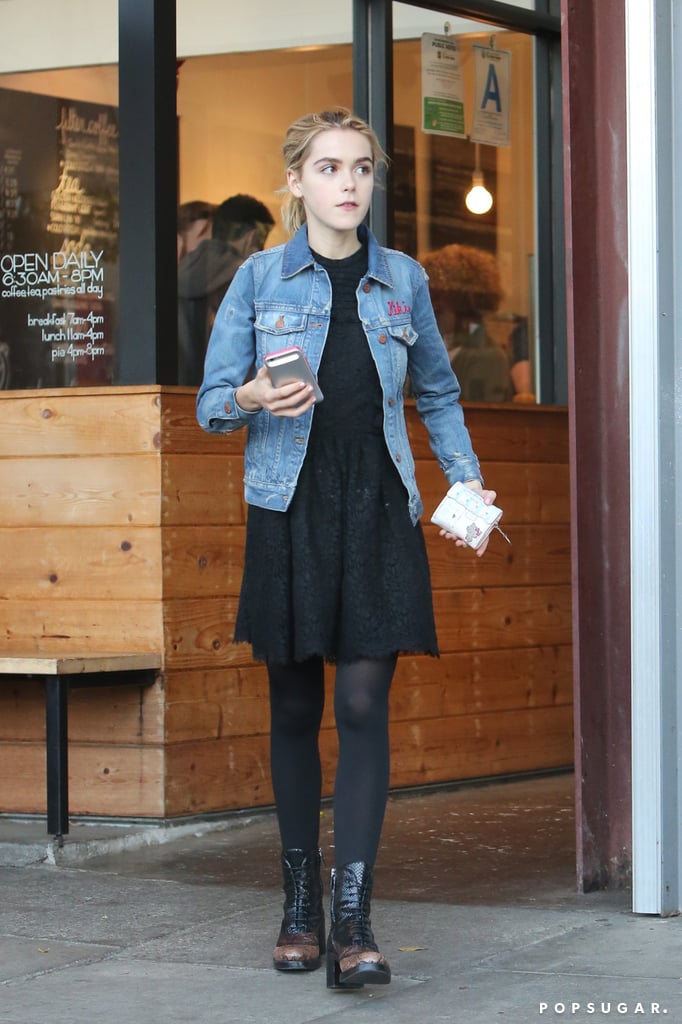 Kiernan Shipka's Monogrammed Jacket