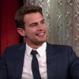 Theo James Is Insanely Charming During a Hilarious Chat With Stephen Colbert