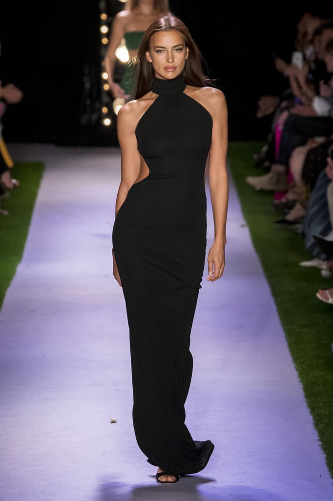 Irina Shayk on the Brandon Maxwell Runway at New York Fashion Week
