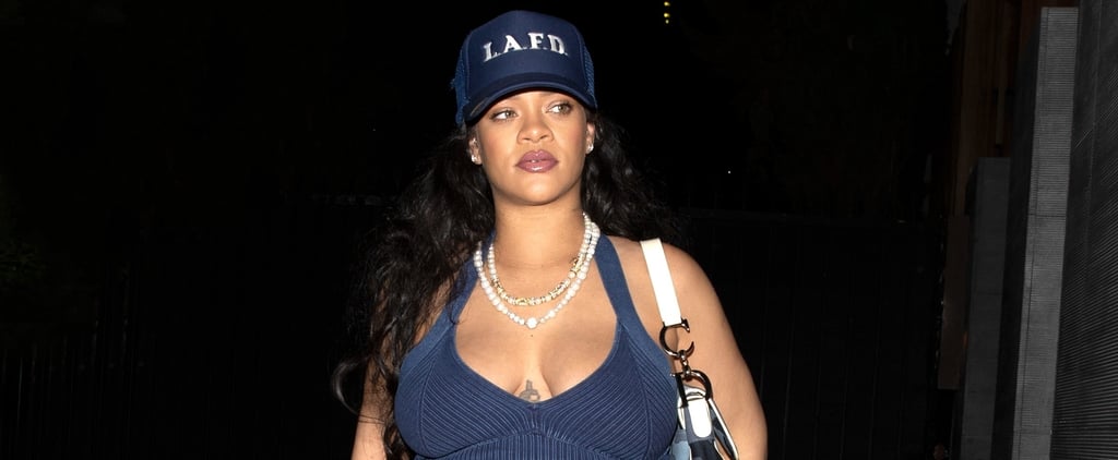 Rihanna Rocks a Bump-Baring Alaïa Crop Top and Skirt Set