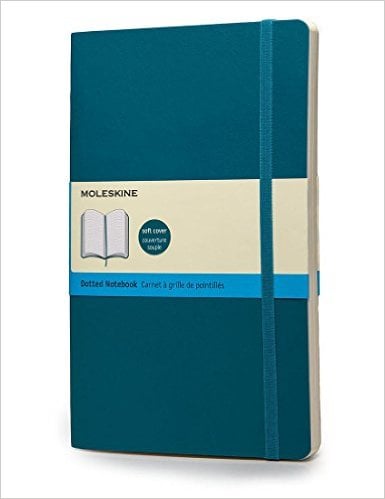 Moleskine Classic Colored Notebook, Extra Large, Dotted