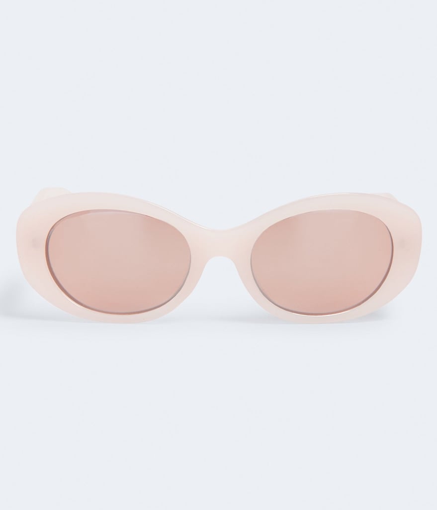 Pink Oval Sunglasses